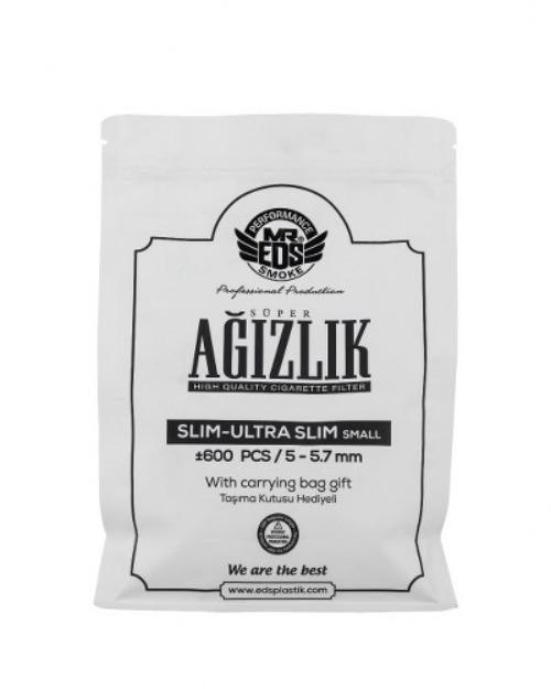 EDS PLASTİK Slim- Ultra Slim Sigara Filtresi Ağızlık 600'LÜ Ekonomik Paket
